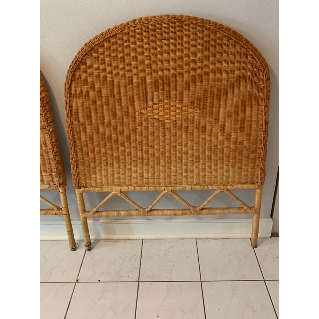 Vintage Wicker Twin HeadboardsA Pair Chairish