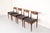 Mid-Century Modern Teak and Leatherette Dining Chairs, 1960s, Set of 4 For Sale - Image 4 of 11