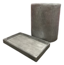 Example of Abstract Bathroom Canisters and Containers