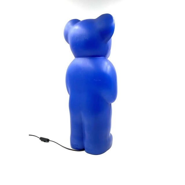 Plastic Postmodern Blue Bear Lamp by Heinz Klein for Elmar Flötotto, Germany, 1990s For Sale - Image 7 of 18