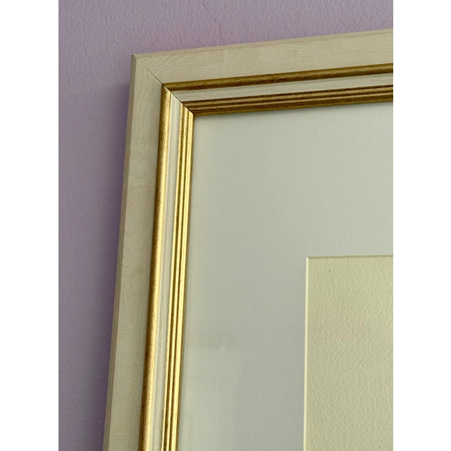 Late 20th Century Original Watercolor - Potted Red Geranium Plant, Framed For Sale - Image 4 of 11