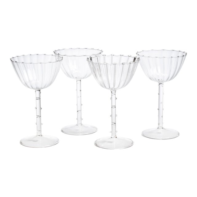 Chaumont Coupe Glasses, Set of 4 For Sale