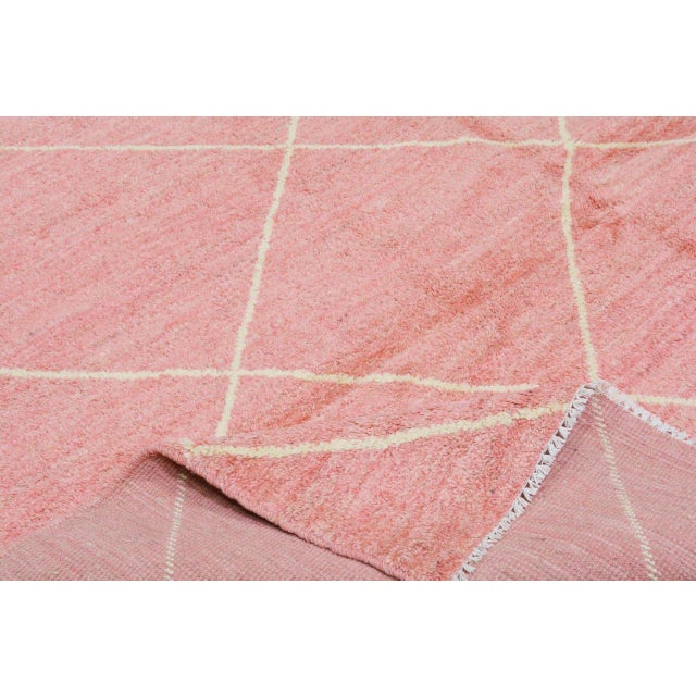 Contemporary Moroccan Modern Wool Rug,5'3"X8'1" For Sale In New York - Image 6 of 6
