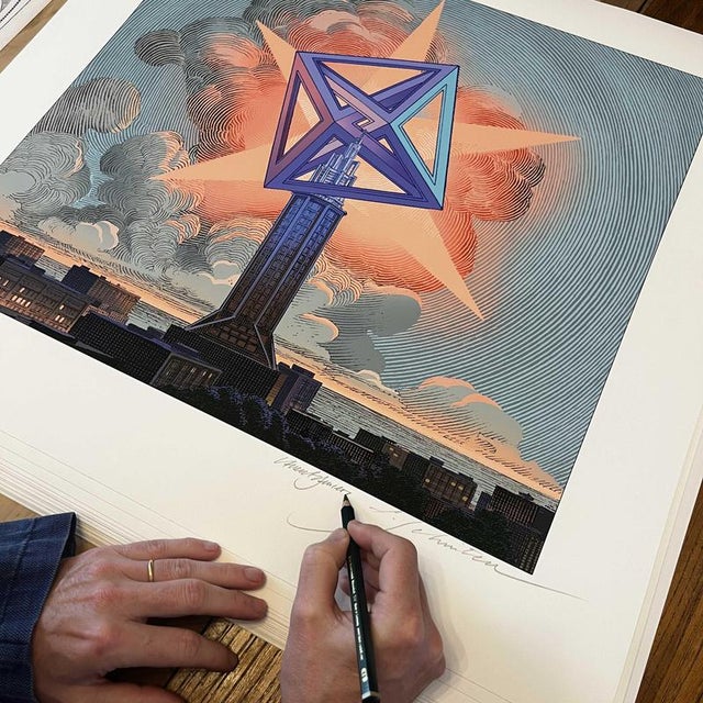 François SCHUITEN and Laurent DURIEUX On the Shoulders of Giants, 2026 High-definition pigment print Limited edition of 50...