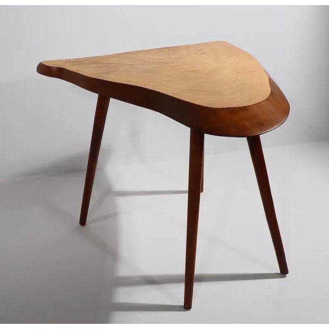 Free Edge Side Table by Roy Sheldon After Nakashima C 1970's For Sale - Image 12 of 12
