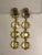 1960s Pair of Austrian Yellow Floral Lucite Dangle Earrings For Sale - Image 9 of 9