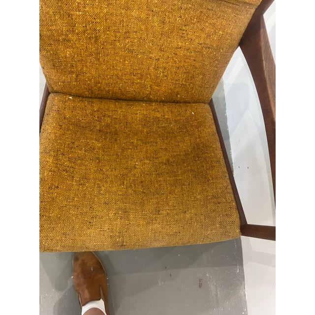 Textile 1960s Danish Modern Chair Attributed to Nanna Ditzel For Sale - Image 7 of 9