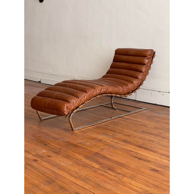 Restoration Hardware Oviedo Leather Chaise Chairish