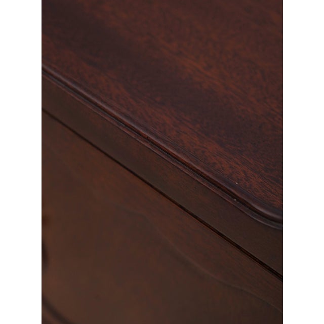 Stickley Colonial Williamsburg Chippendale Mahogany Bedside Nightstand For Sale - Image 9 of 17