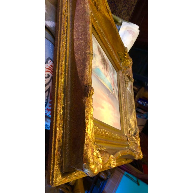 17th Century 10424 Louis XV Art Frame Gold Gilt Later Period Artwork Heavy Solid Carved Wood Artwork Frame For Sale - Image 11 of 12