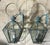 Metal Pair of Vintage Solid Brass Lanterns - 9” X 9” X 18” High For Sale - Image 7 of 10