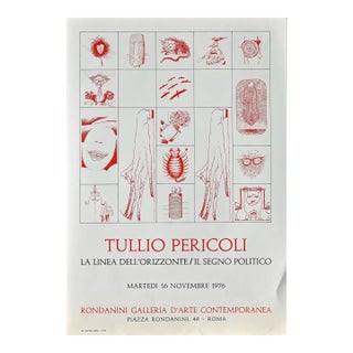Tullio Pericoli - Vintage Poster - Original Offset - 1976 For Sale