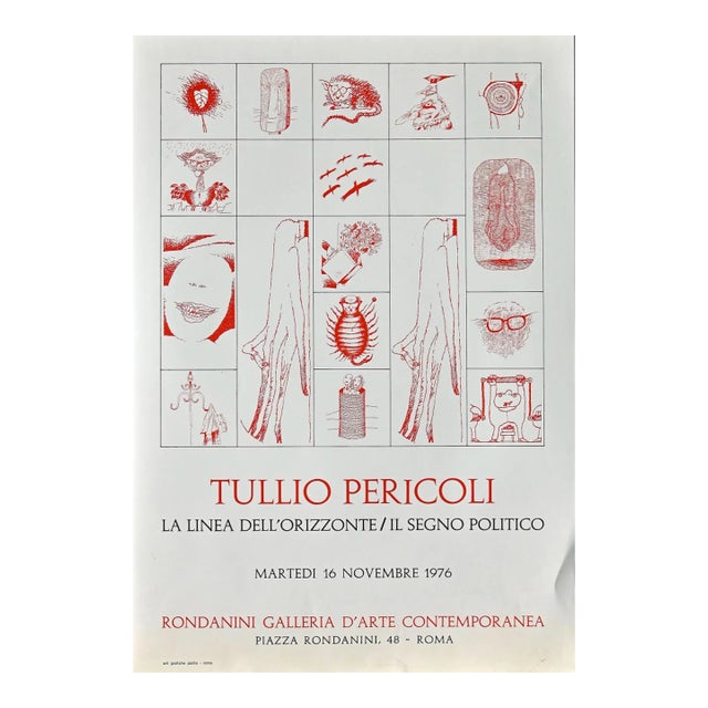 Tullio Pericoli - Vintage Poster - Original Offset - 1976 For Sale