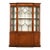 Kittinger Georgian Carved Mahogany Lighted Breakfront Bookcase Cabinet, Circa 1960s For Sale