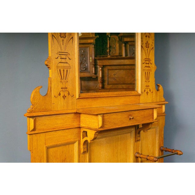 Vintage Mirror Hallway Cupboard For Sale - Image 6 of 18