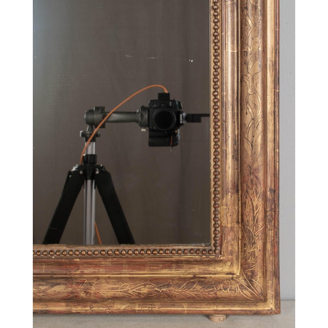 Early 20th C. French Louis Philippe Style Gilded Mirror For Sale In Orlando - Image 6 of 9
