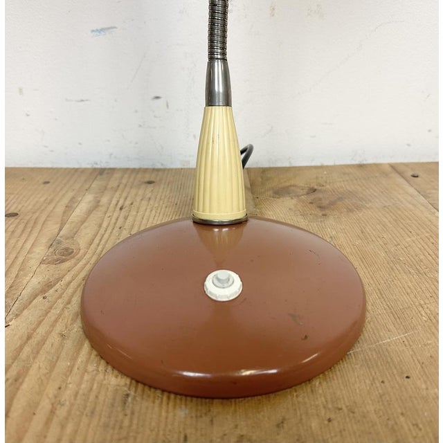 Vintage Industrial Gooseneck Table Lamp, 1960s For Sale - Image 10 of 17