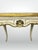 Cream Florentine Hand Painted Gold Shell Detail Tea Table Mid-Century Hoof Foot For Sale - Image 8 of 12