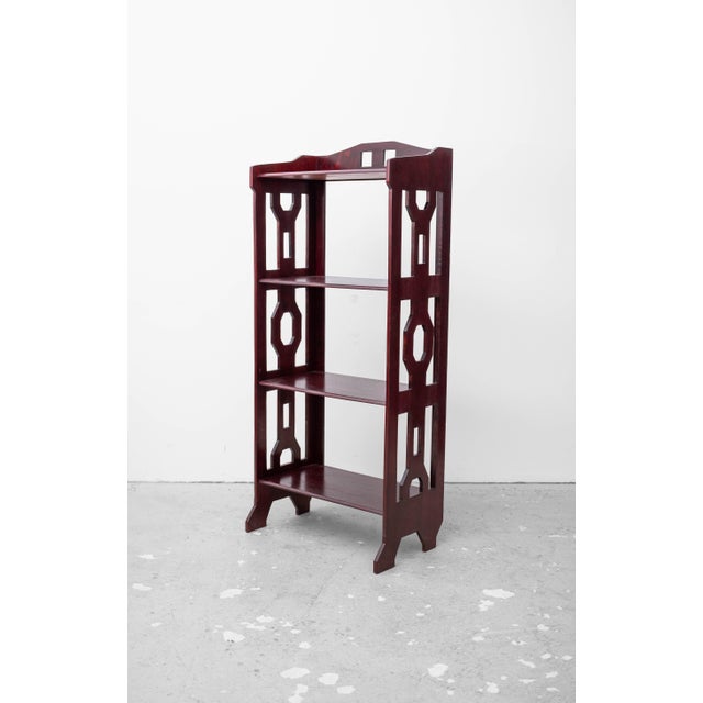 Wood Art Nouveau Bookshelf, 1890s For Sale - Image 7 of 8
