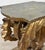Gold Vintage Italian Rococo Gold Giltwood Acanthus Pedestal Side Table For Sale - Image 8 of 13