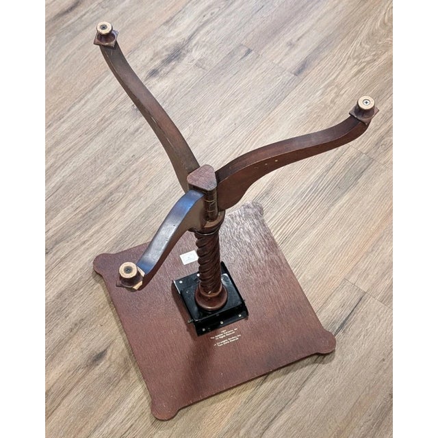 Vintage MCM Bombay Co Flip Top Tripod Occasional Side Table For Sale In Phoenix - Image 6 of 12