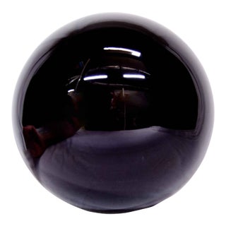 Black Obsidian Sphere, 41.3 Pounds, 9.4 Inches (Mexico #G0512) For Sale