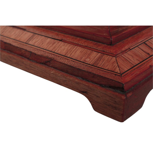 Mid-Century Sculptural Inlaid Table Lamp For Sale In Tampa - Image 6 of 7