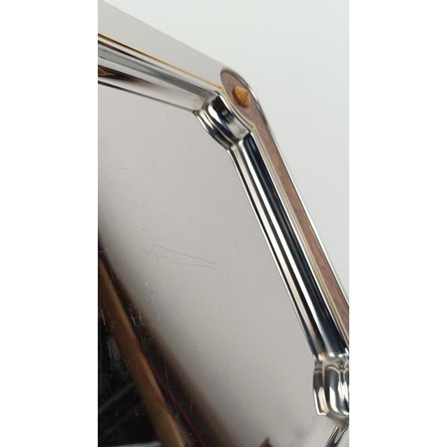 Postmodern Tray in Steel and Veneered Plywood, 1980s For Sale - Image 18 of 18