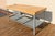 1950s 1950s Industrial Butcher Block Workstation Table With Steel Frame, Drawer & Removable Galvanized Trays For Sale - Image 5 of 18