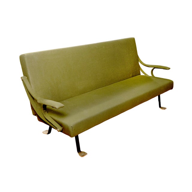 Digamma Sofa in Steel and by Ignazio Gardella for Gavina, 1970s For Sale - Image 6 of 6