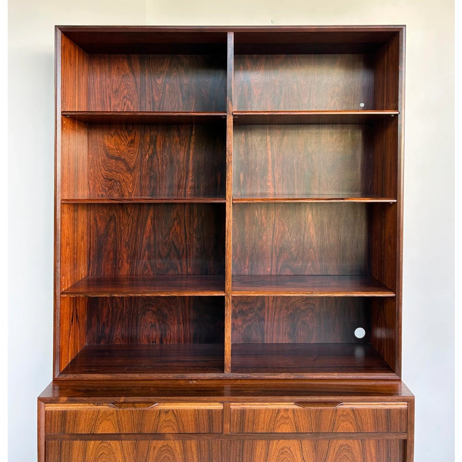 Carlo Jensen Poul Hundevad Danish Rosewood Bookcase, Pair