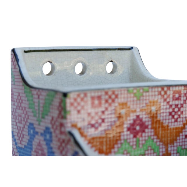 Japanese Hand Painted Japanese Ceramic Match Holder & Strikers - a Pair For Sale - Image 3 of 8