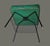 Retro 1950s Mid-Century Footstool W/Magazine Rack Green Vinyl Top Metal Base For Sale - Image 6 of 7