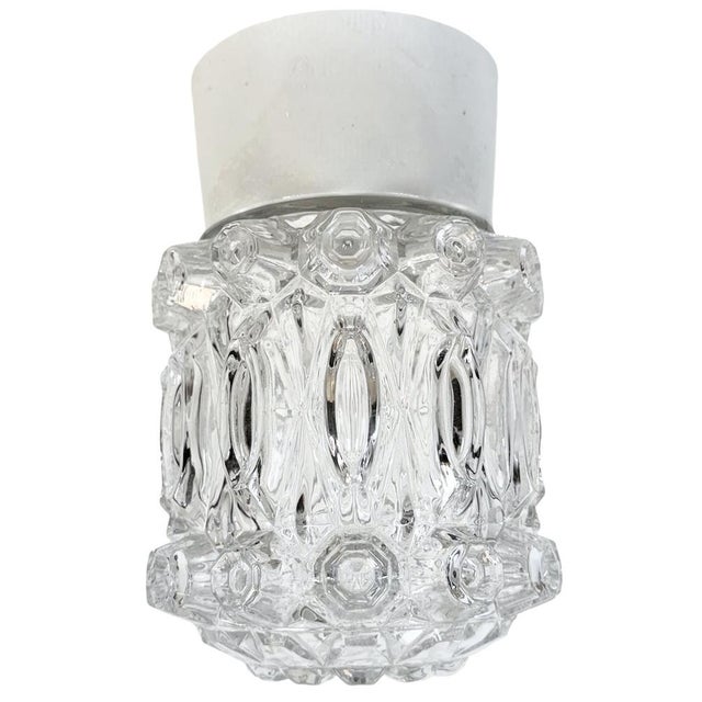 Vintage White Porcelain Ceiling Light, 1970s For Sale - Image 9 of 9