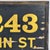 Black Lovely Vintage Wood and Gilt House Number Sign "1243 Main St" With Great Font For Sale - Image 8 of 10