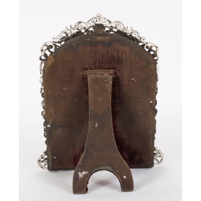 Antique 19th Century Sterling Silver Photo Frame from Jacob & Co. Rosenthal For Sale - Image 6 of 14