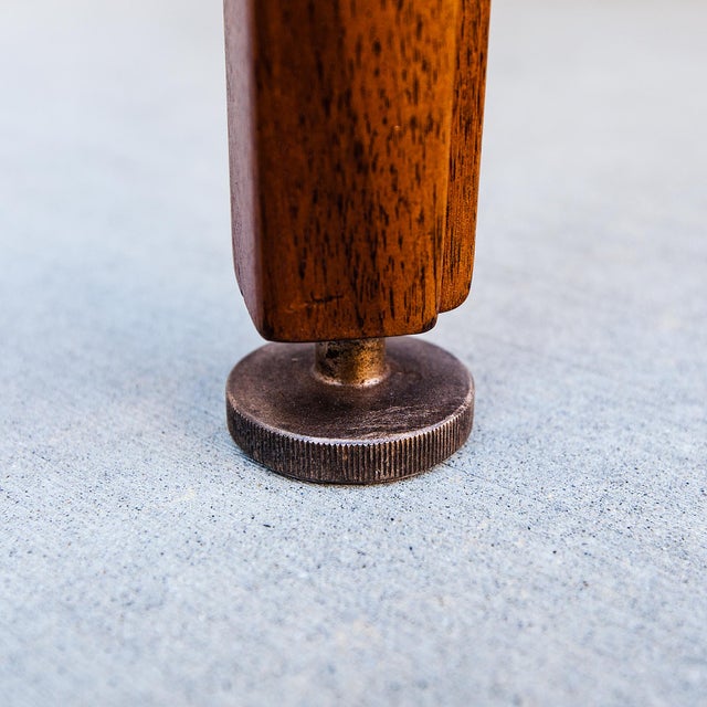 Brown Jens Risom Attributed Walnut & Rosewood Executive Desk, 1960s Mid Century Modern For Sale - Image 8 of 14