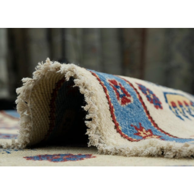 Textile Oriental Hand Knotted Round Rug 8'4" x 8'2" #17100 For Sale - Image 7 of 8