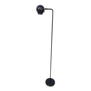 Vintage Articulating Eyeball Floor Lamp by Robert Sonneman for George Kovacs in Black Finish For Sale