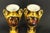 Gold Early 19th C. Empire Old Paris Porcelain Fire Gilt & Painted Vases, a Pair For Sale - Image 8 of 18