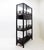 Vintage 20th Century Chinese Four-Tier Lacquered Wood Bookcase For Sale - Image 11 of 16