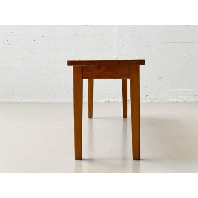 Vintage Wooden Bench with Seat in Beech, 1970s For Sale - Image 17 of 18