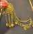 Vintage 22K Gold Drop Earrings with 'Attached' Champasaralu / Ear Chains, 72 GM For Sale - Image 10 of 18