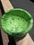 Contemporary Made Goods Darva Bowl Green Swirl Lacquered Resin Decorative Centerpiece For Sale - Image 3 of 6