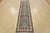 Farmhouse Kazak Runner 2’9” X 9’6” Blue Wool Tribal Hand-Knotted Oriental Rug For Sale - Image 3 of 13