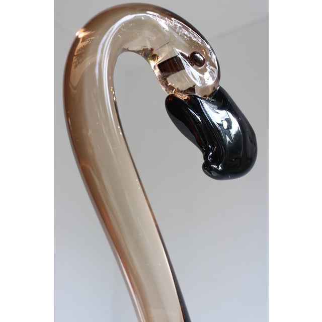 Murano Glass Flamingo Sculpture by Franco Bottaro, 1960s For Sale - Image 7 of 11