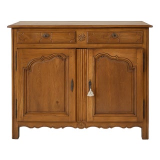 Antique French Briard Buffet in Oak, 1800s For Sale