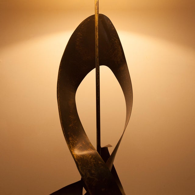 1970s Vintage Mid Century Ribbon Floor Lamp by Laurel Lamp Co. For Sale - Image 5 of 12