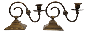 Louis XVI Bronze Candlesticks, France, 1790, Set of 2
