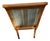 Scroll-Arm Accent Chair, Striped Upholstery, Wood Frame, For Sale